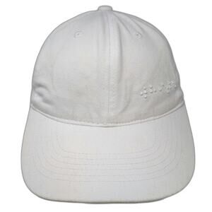 Two Blind Brothers Baseball Cap White One Size Braille Embroidery Cotton hat